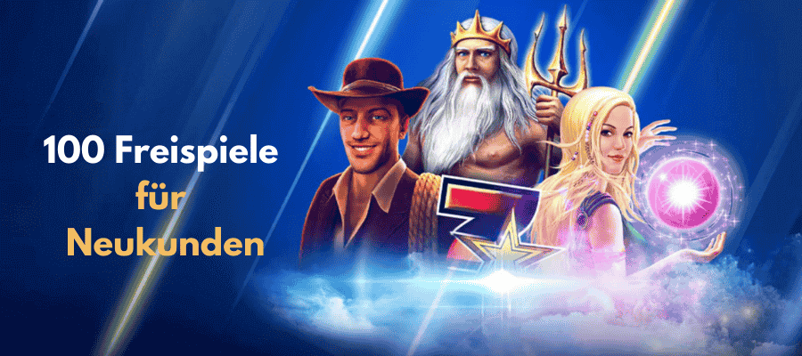 100 Freispiele für Neukunden